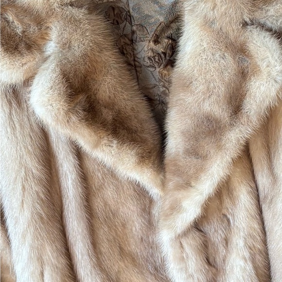 Vintage Luxury 1950's Custom- Made Blonde Mink Coat/ Jacket - Picture 12 of 12
